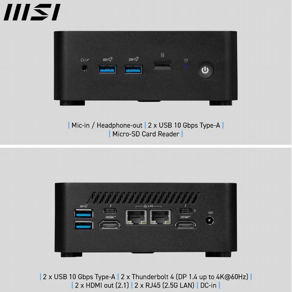 MSI Cubi NUC 1M i7 150U FS 16GB 1TB W11P Mini PC