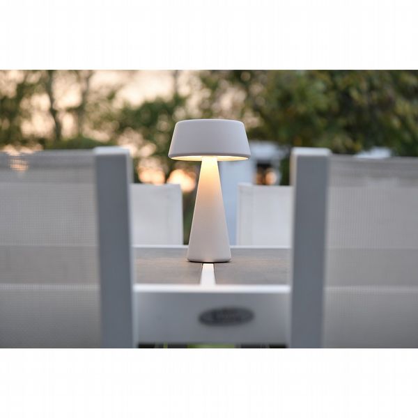 Extreme Lounging Lamp in Silver White