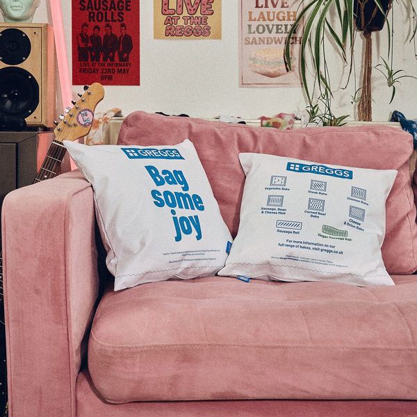 Greggs x Icon Square Packet Cushion - Limited Edition