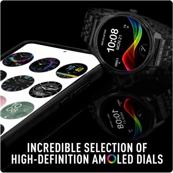 Reflex Active Spectra AMOLED Calling Smart Bracelet Watch Silver