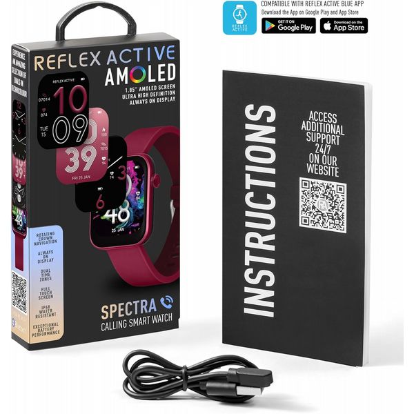 Reflex Active Spectra AMOLED Calling Smart Berry Strap Watch