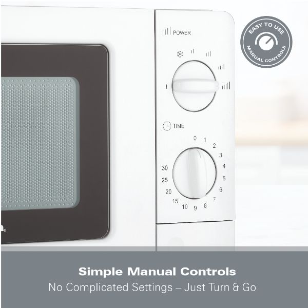 Hamilton Beach 20L, 700W Microwave - White