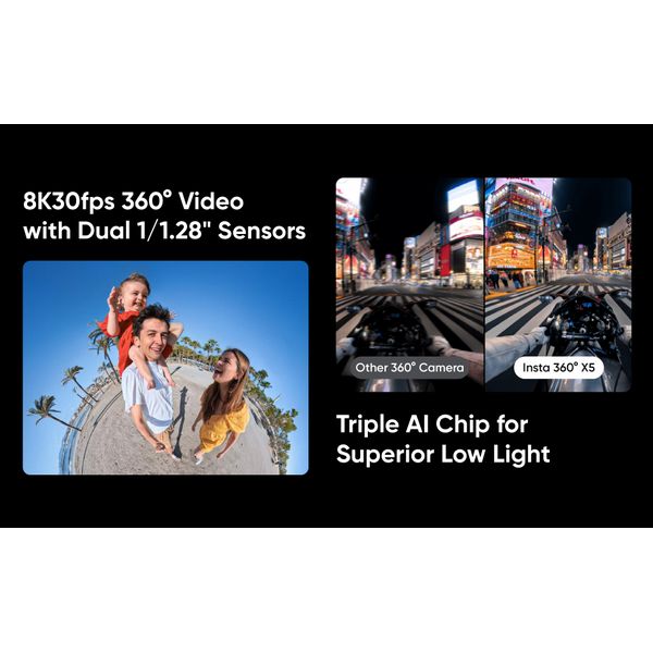 Insta360 X5 Action Camera Black