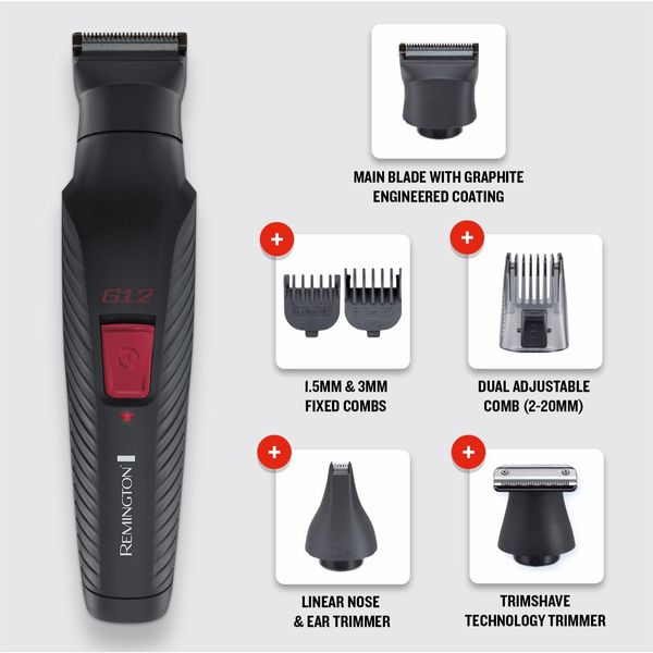 Remington G12 Graphite Series Multi Grooming Kit