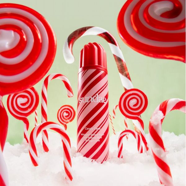 Candy Cane & Gingerbread Shower Foam Christmas Gift Duo