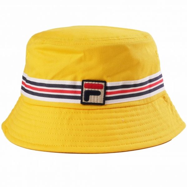 FILA JOJO BUCKET HAT WITH HERITAGE STRIPE TAPE-  HIGH VISABILITY