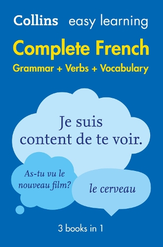  Easy Learning French Complete Grammar, Verbs and Vocabulary (3 books in 1): Trusted support for learning...