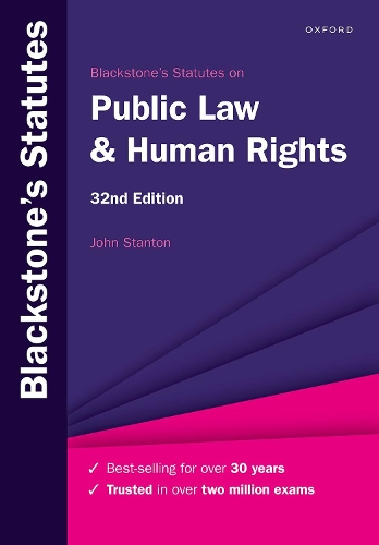 Blackstone's Statutes on Public Law & Human Rights (PDF eBook)