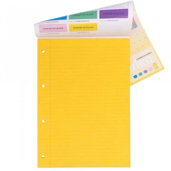 Pukka A4 Irlen Pad 4 Hole Punched Gold - 100 page