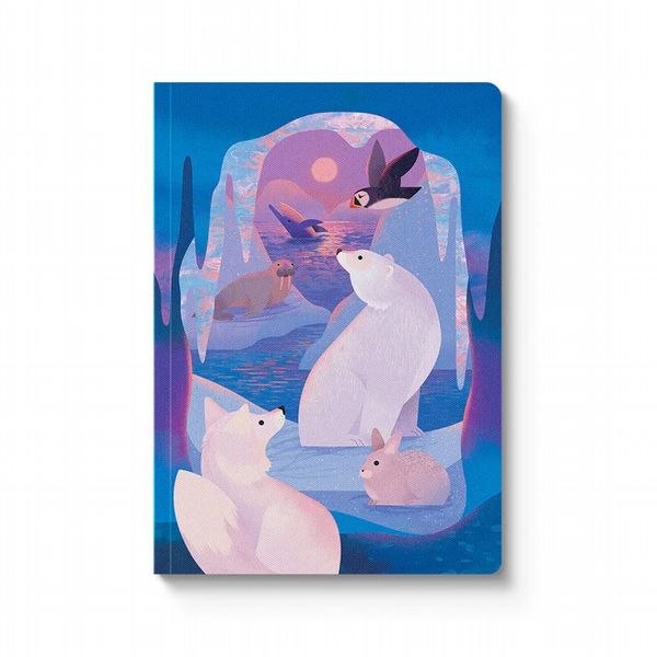 Ohh Deer Animals of the Arctic A5 Paperback Notebook