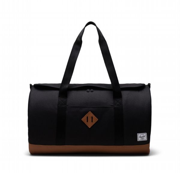 Herschel Heritage Duffle-Black/Saddle Brown