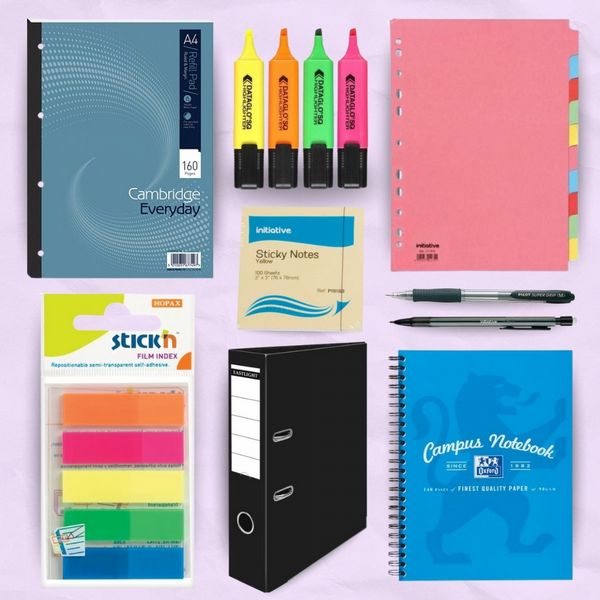 Lever Arch Bundle with stationery essentials