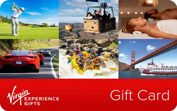 Virgin Experience Day Gift Cards 20.00 to 100.00