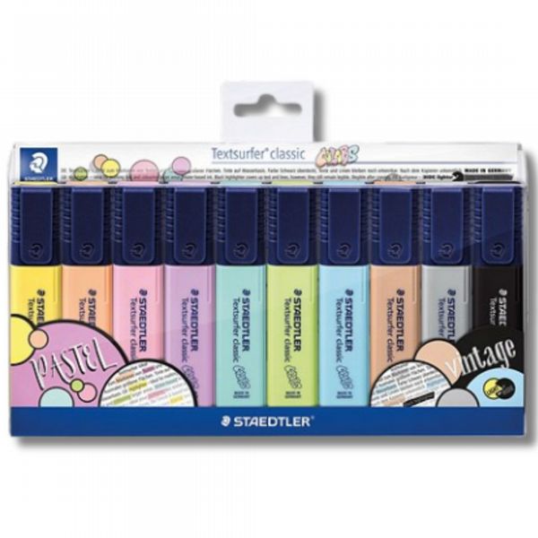 Staedtler Textsurfer Classic Highlighters Assorted (10 Pack) 364 CW10