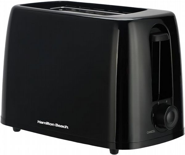 Hamilton Beach Essentials Plastic 2 Slot Toaster Black
