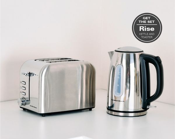 Hamilton Beach 1L Kettle & 2 Slot Rise Toaster