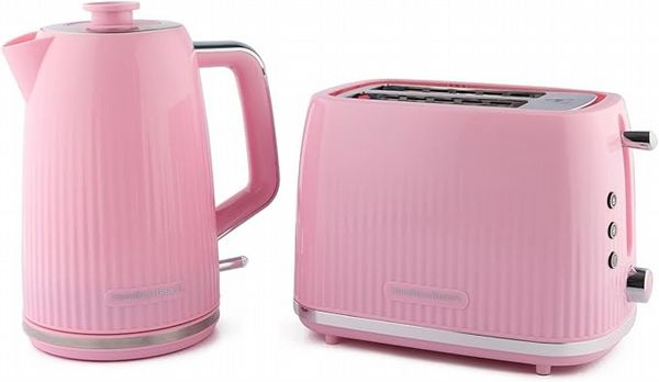 Hamilton Beach Miami Kettle & 2 Slot Toaster Flamingo Pink