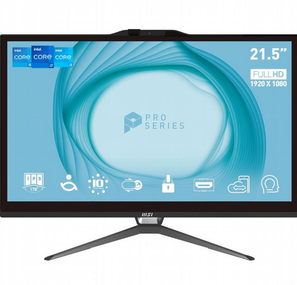 MSI PRO AP222T 13M G7400 4GB 128GB W11P All In One PC