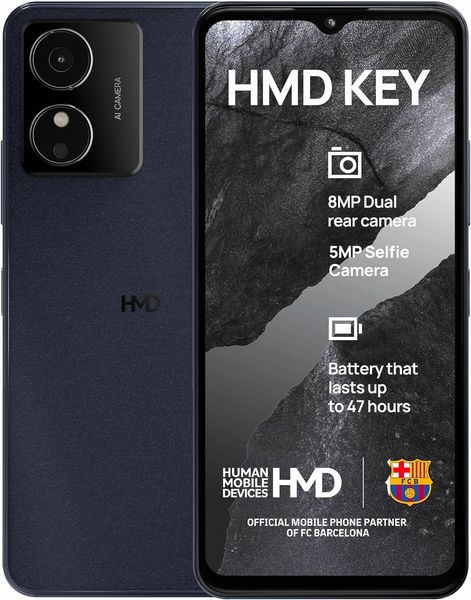SIM Free HMD Key 32GB Mobile Phone Midnight Black