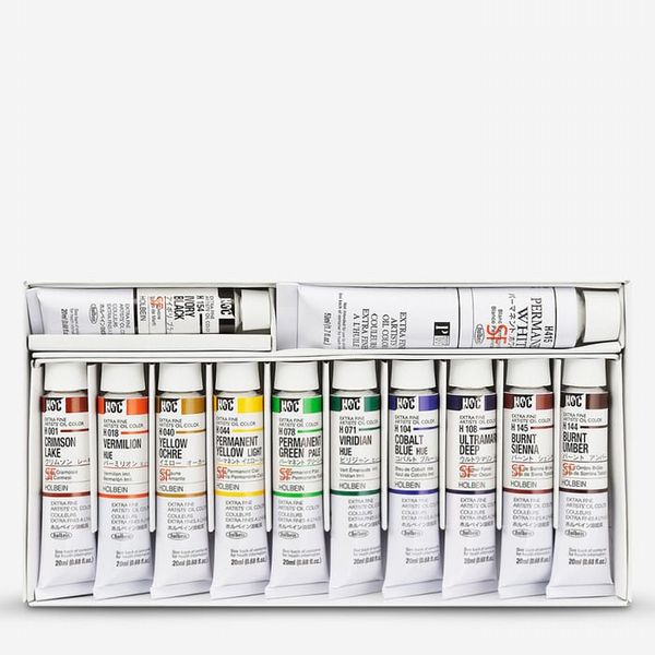 Holbein : Artists' Oil Color : 20ml : Set of 12