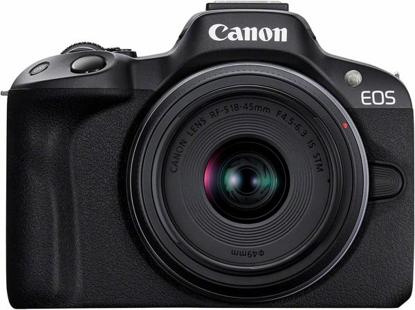 Canon R50 Mirrorless Camera + 18-45mm Lens