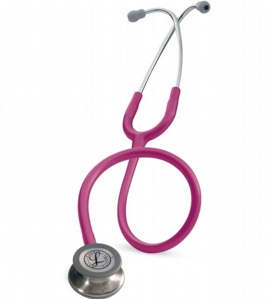 3M Littmann Classic III Stethoscope, 27 inch Standard Finish -Raspberry Tube