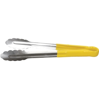 Vogue Colour Coded Yellow Serving Tongs 11