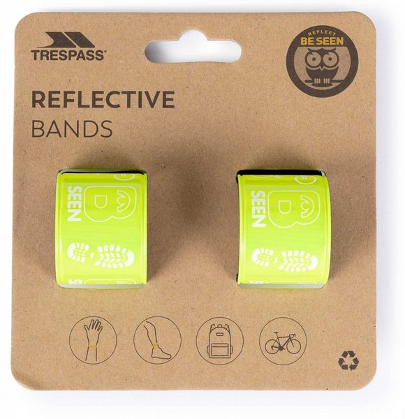 Trespass Reflective Wrist Wraps (Hi-Visibility Green)